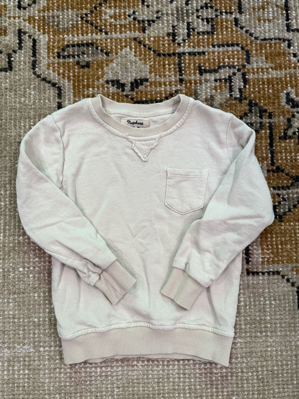 Nupkeet Beige Crewneck Sweatshirt size 3T